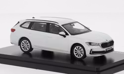 Skala 1/43 Škoda Superb IV Combi 2023', Bila purity, fr Abrex