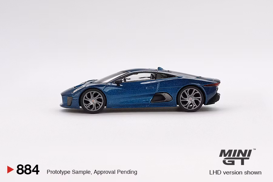 Skala 1/64 Jaguar C-X75 Blue fr MINI GT (GT884)