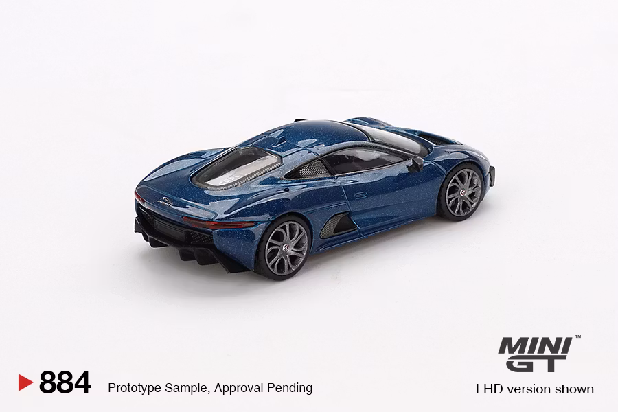 Skala 1/64 Jaguar C-X75 Blue fr MINI GT (GT884)