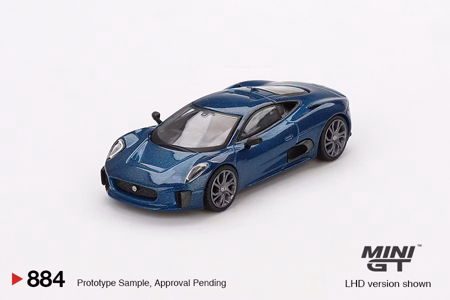 Skala 1/64 Jaguar C-X75 Blue fr MINI GT (GT884)