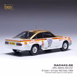 Skala 1/43 Opel Manta 400 #37 RAC Rally 1984 fr IXO Models (RAC443.22)
