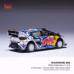 Skala 1/43 Ford Puma Rally1 16 Safari Rally Kenya 2024 fr IXO Models RAM938.22