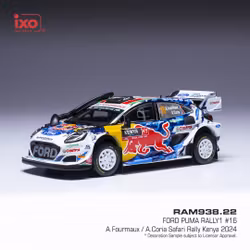 Skala 1/43 Ford Puma Rally1 16 Safari Rally Kenya 2024 fr IXO Models RAM938.22