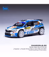 Skala 1/43 Škoda Fabia Rally2 Evo #6 Winner Barum Czech Rally 2022 fr IXO Models RAM935LQ.22