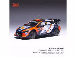 Skala 1/43 Hyundai i20 N Rally1 Hybrid #11 Safari Rally Kenya 2024 fr IXO Models RAM939.22
