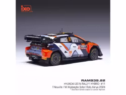 Skala 1/43 Hyundai i20 N Rally1 Hybrid #11 Safari Rally Kenya 2024 fr IXO Models RAM939.22