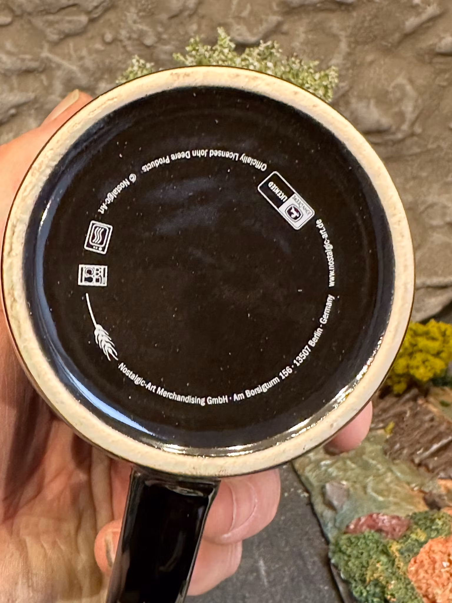 Mug/Mugg - John Deere w logo fr Nostalgic Art