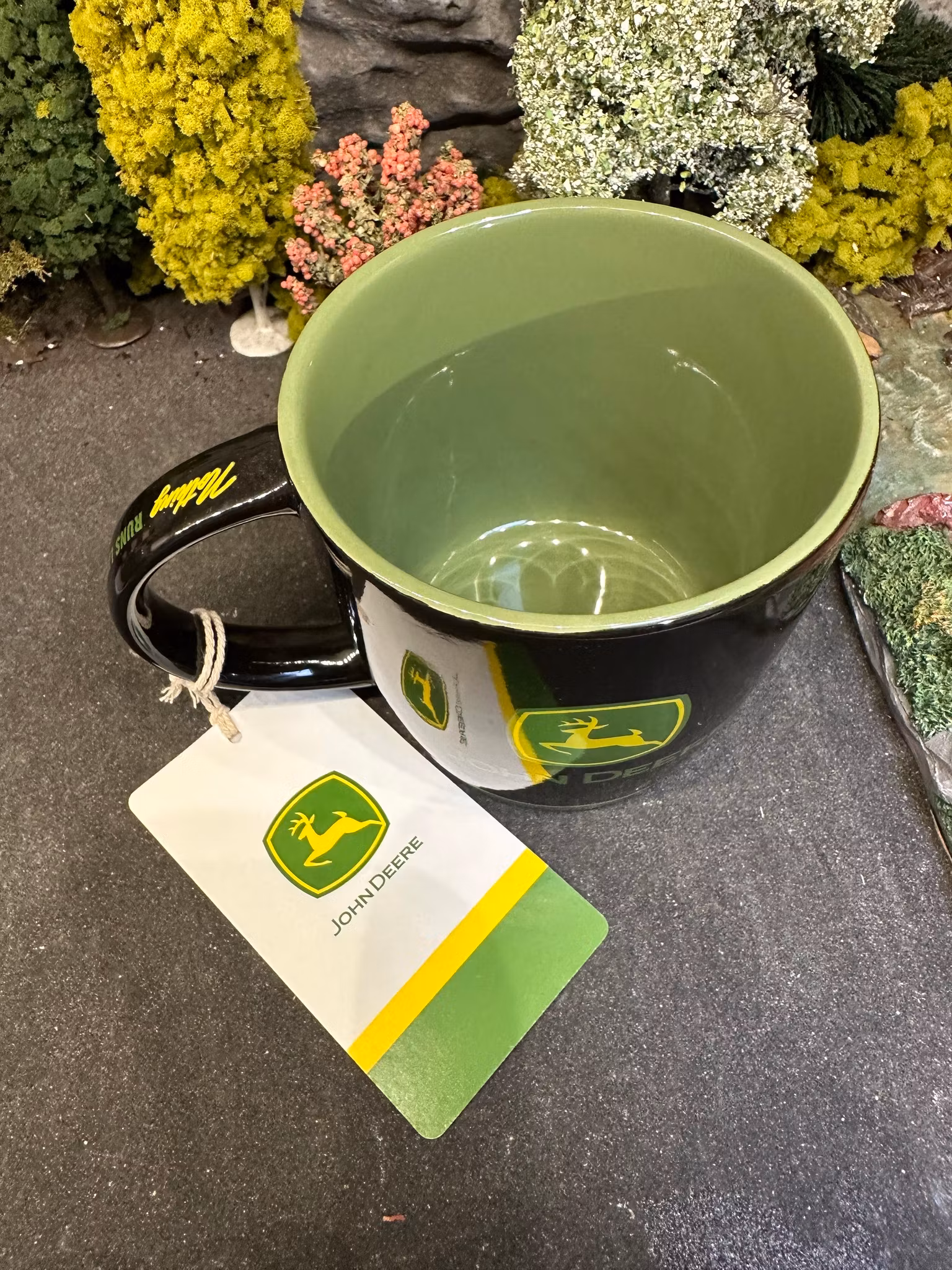 Mug/Mugg - John Deere w logo fr Nostalgic Art