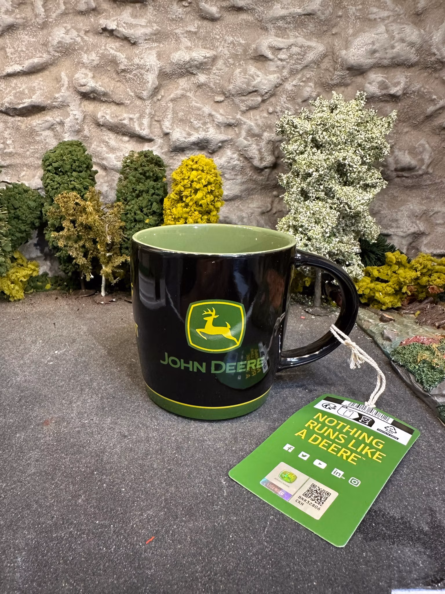 Mug/Mugg - John Deere w logo fr Nostalgic Art