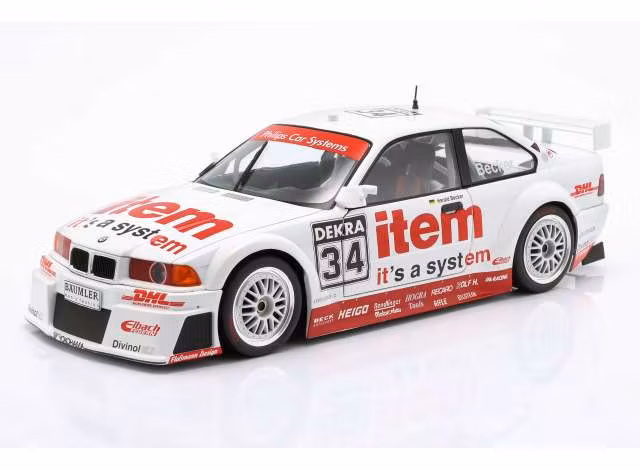 Skala 1/18 1994 BMW M3 E36 Coupe GeKa #34 Harald Becker, DTM 94 fr WERK83