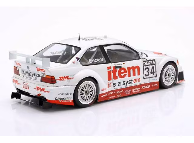 Skala 1/18 1994 BMW M3 E36 Coupe GeKa #34 Harald Becker, DTM 94 fr WERK83