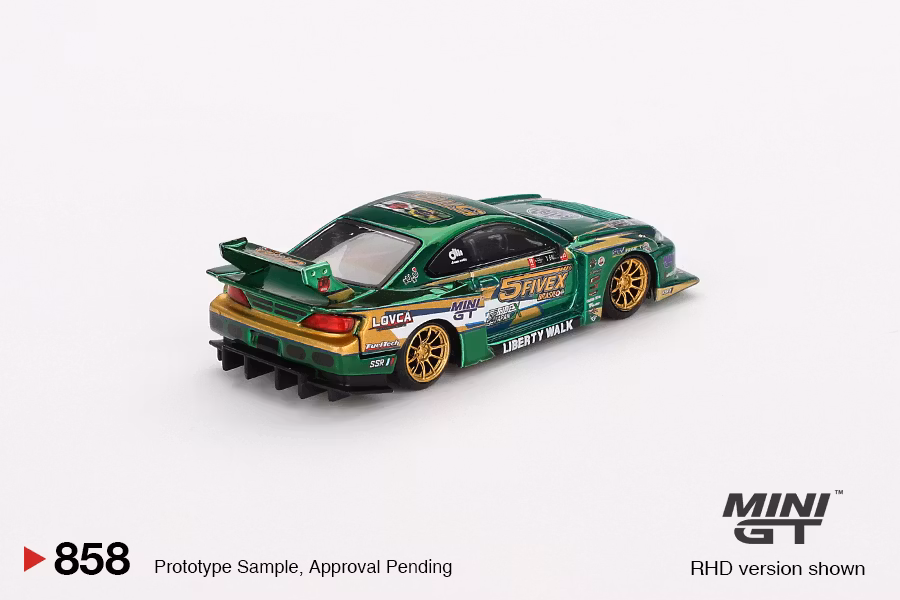 Skala 1/64 Nissan LB-Super Silhouette S15 SILVIA LBWK 2024 Fausto Racing fr MINI GT (858)