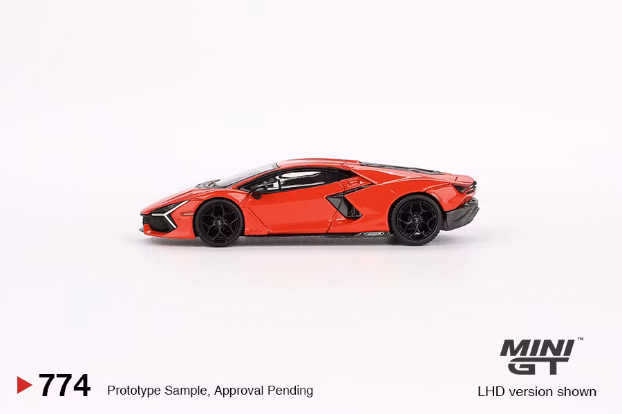 Skala 1/64 Lamborghini Revuelto Arancio Dac Lucido fr MINI GT (GT774)