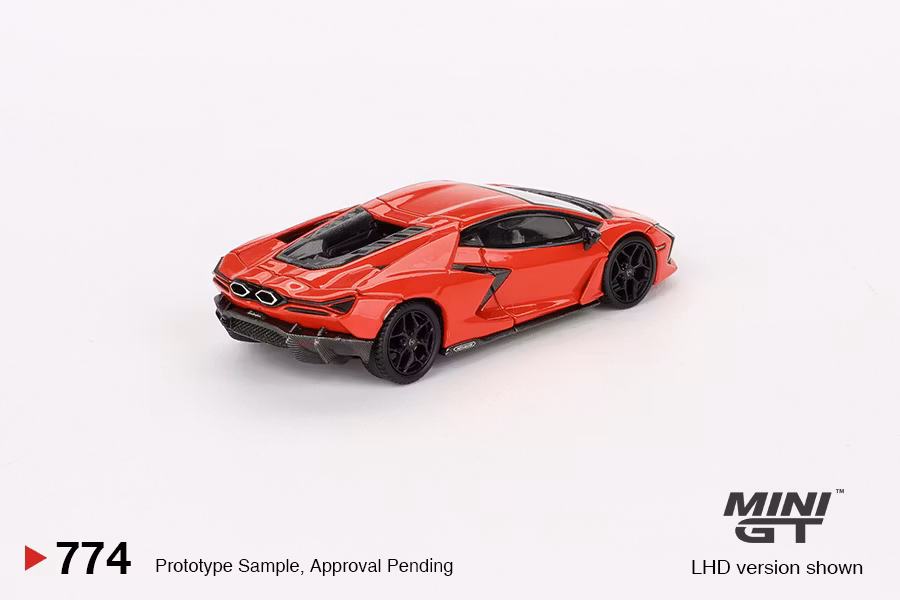 Skala 1/64 Lamborghini Revuelto Arancio Dac Lucido fr MINI GT (GT774)