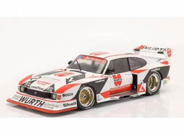 Skala 1/18 1981 Ford Capri Gruppe 5 *Würth* Klaus Ludwig DRM Champion, white/red/black fr WERK83