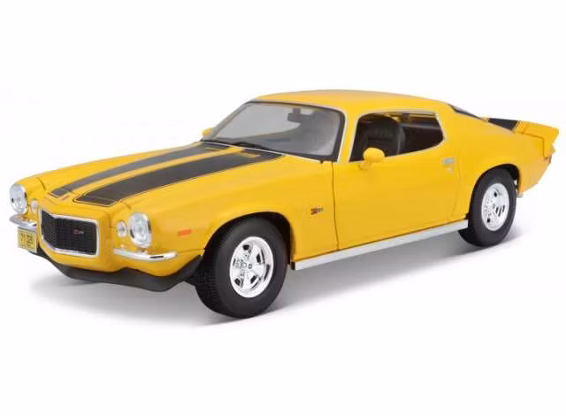 Skala 1/18 1971 Chevrolet Camaro Z/28, yellow/black fr Maisto Special Edition