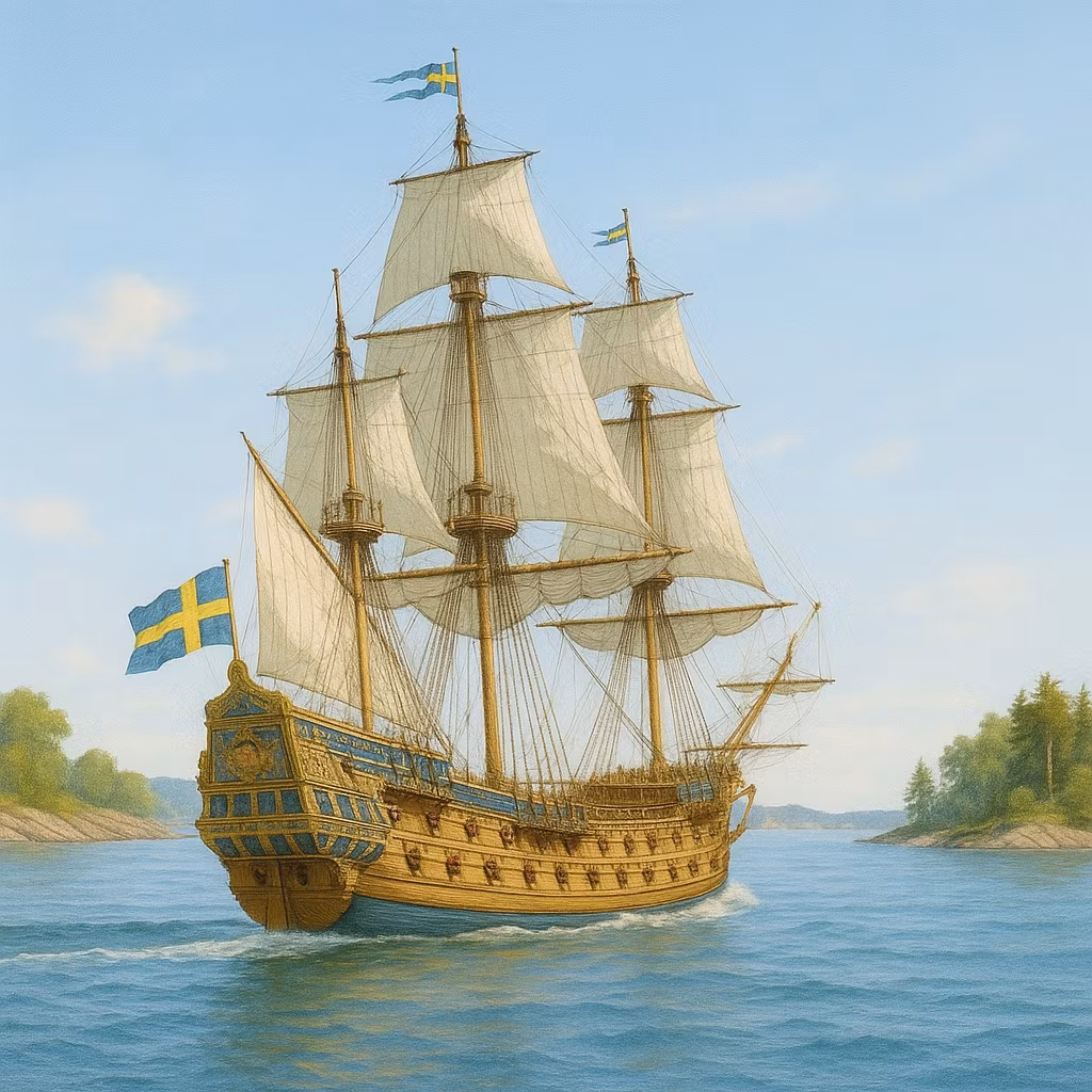 Skala 1/75 Building kit WASA - fr Billing Boats - Wooden hull