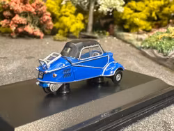 Skala 1/76 Messerschmitt KR200 Cabriolet, blå fr Oxford