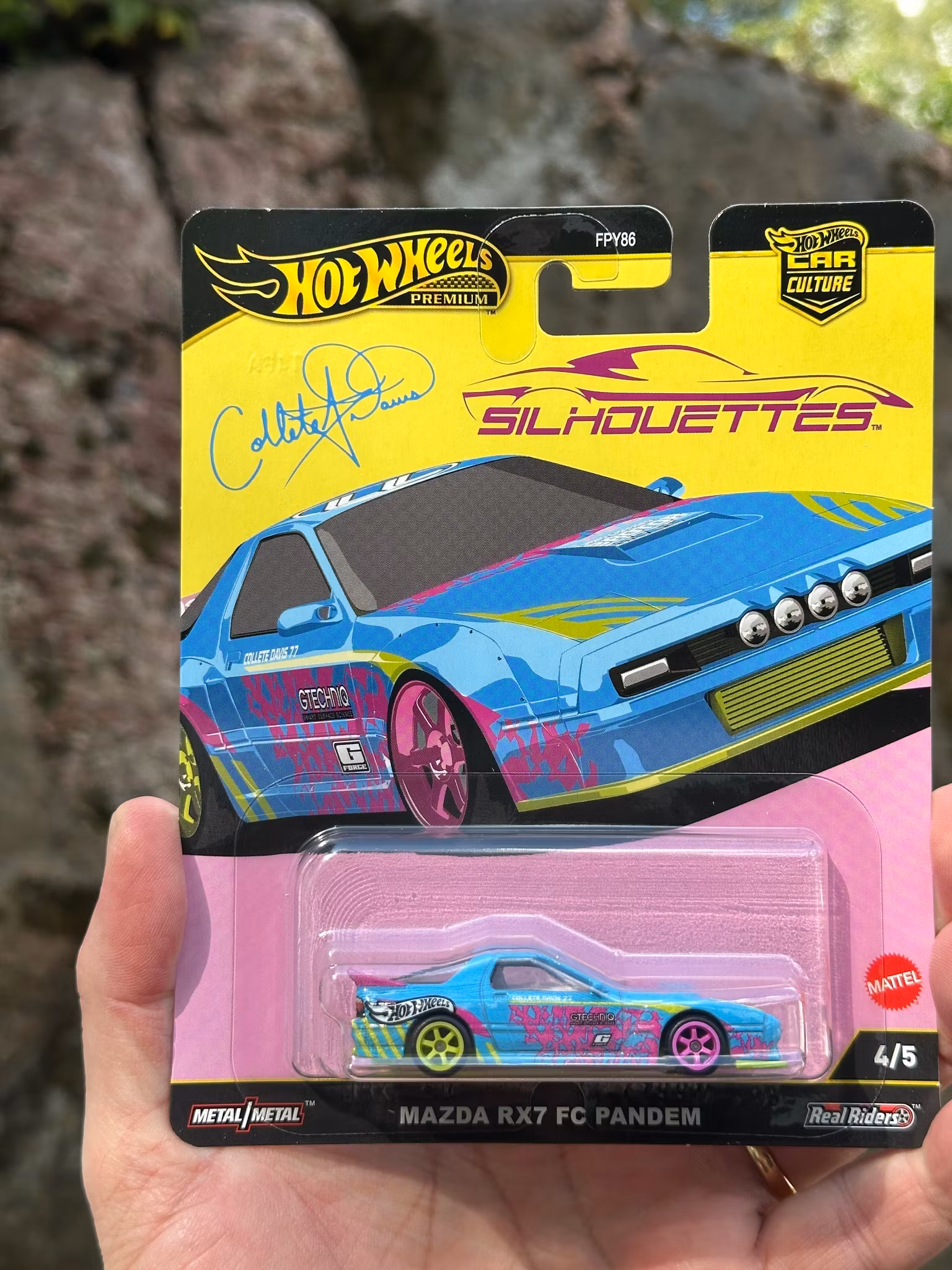 Skala 1/64 Hot Wheels Premium, Car Culture: Mazda RX7 FC Pandem "Silhouettes"