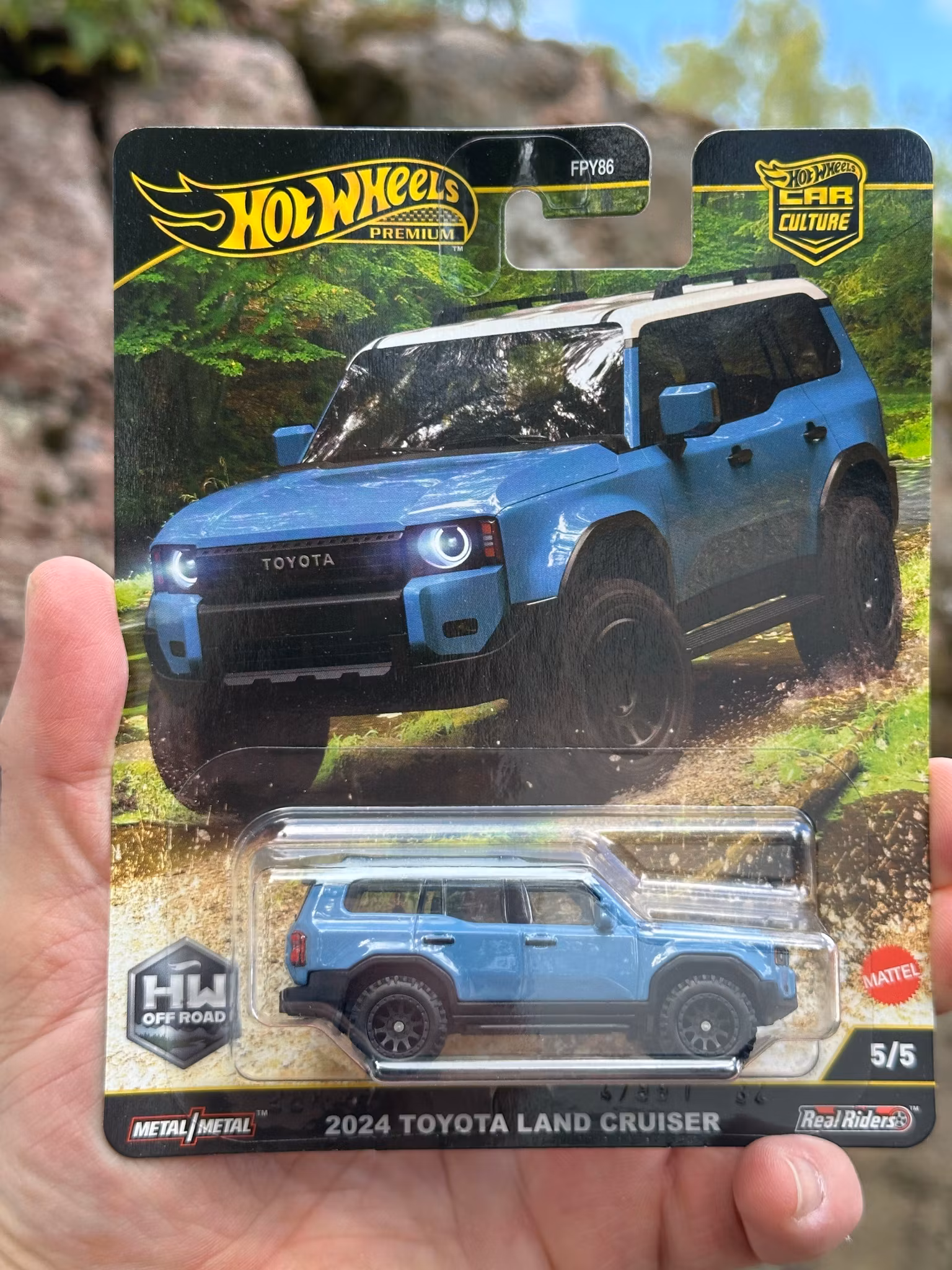 Skala 1/64 Hot Wheels Premium, Car Culture: 2024 Toyota Land Cruiser "HW Off Road"