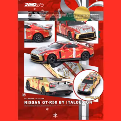 Skala 1/64 Nissan GT-R50 by Italdesign X'mas Special Edition 2024 fr Inno64