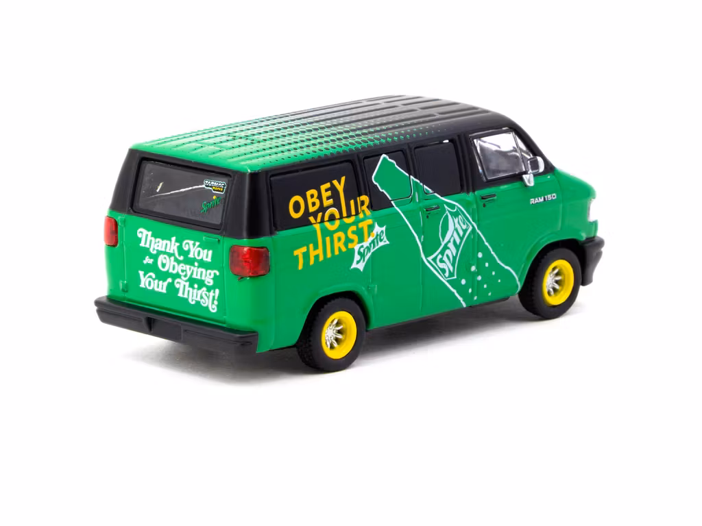 Skala 1/64 Dodge Van Sprite Delivery Van fr TARMAC Works
