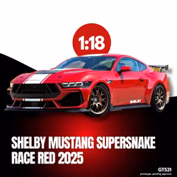 Skala 1/18 Shelby Mustang Supersnake, Race Red 2025 fr GT Spirit (GT531)