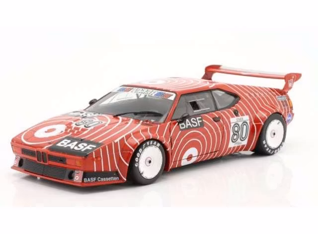 Skala 1/18 1980 BMW M1 Procar #80 Hans-Joachim Stuck, Procar Series, red/white/black fr WERK83