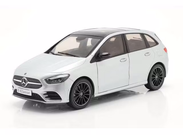 Skala 1/18 2018 Mercedes-Benz B klasse, Iridium silver fr Z-Models