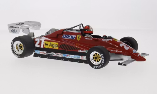 Skala 1/18 Ferrari 126C2 GP Belgien, 1982, Scuderia Ferrari SpA SEFAC, #27 fr MCG/Model Car Group