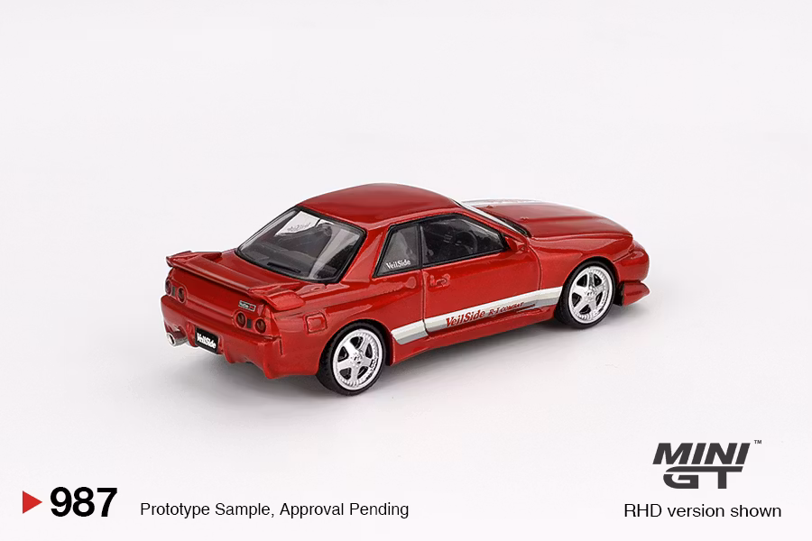Skala 1/64 Nissan Skyline GT-R (R32) VeilSide Combat C-I Gem Red fr MINI GT (987)