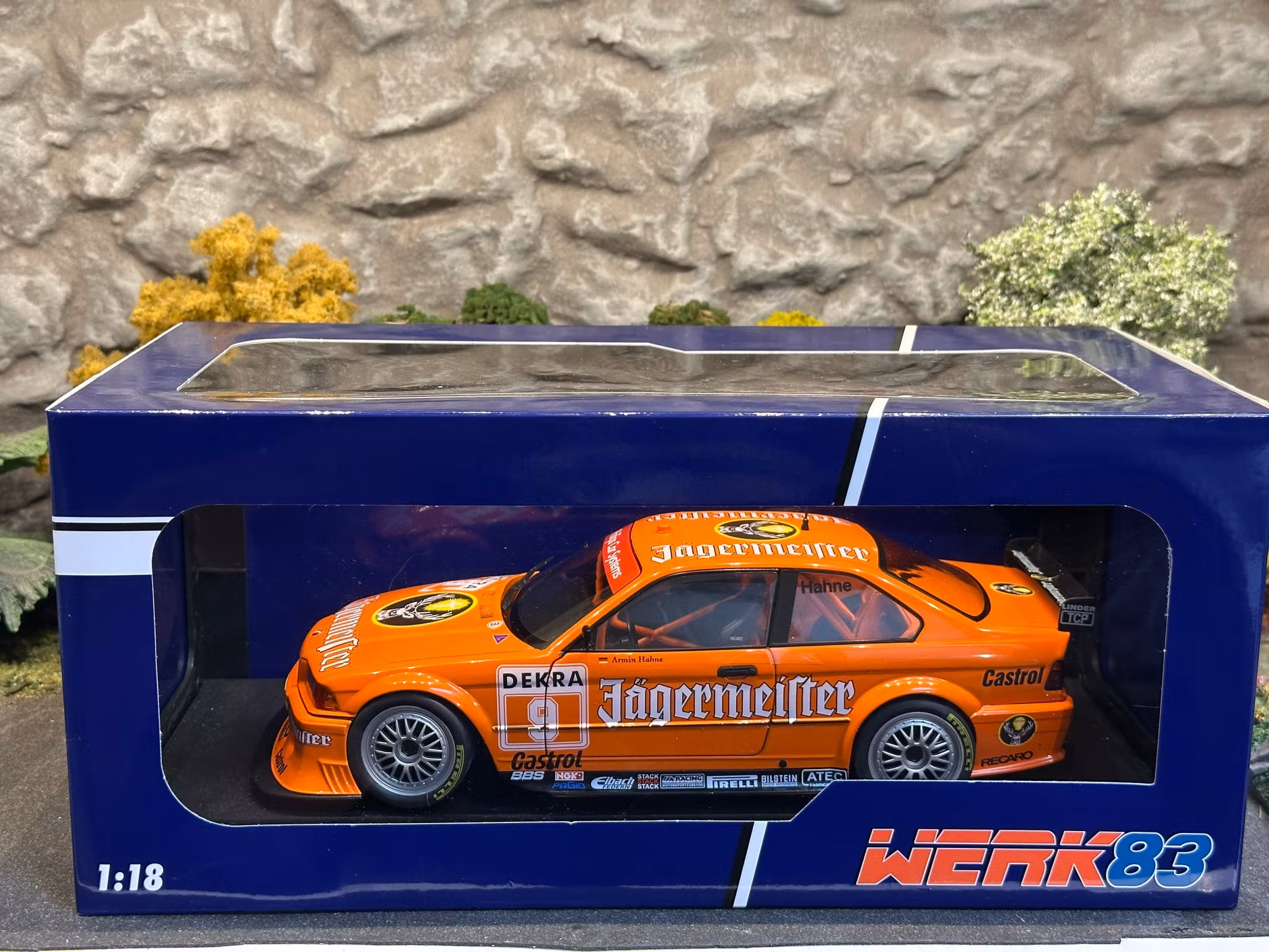 Skala 1/18 BMW E36 Coupé DTM #9 A Hahne fr WERK83