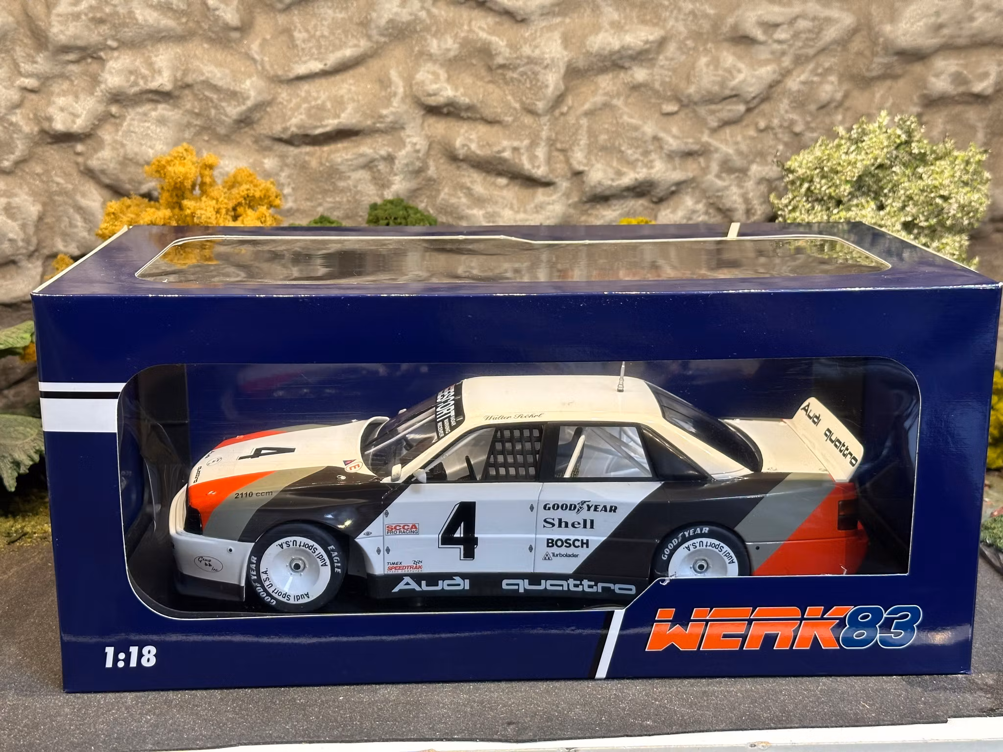 Skala 1/18 Audi 200 Trans Am #4 W.Röhrl St Peterburg fr WERK83