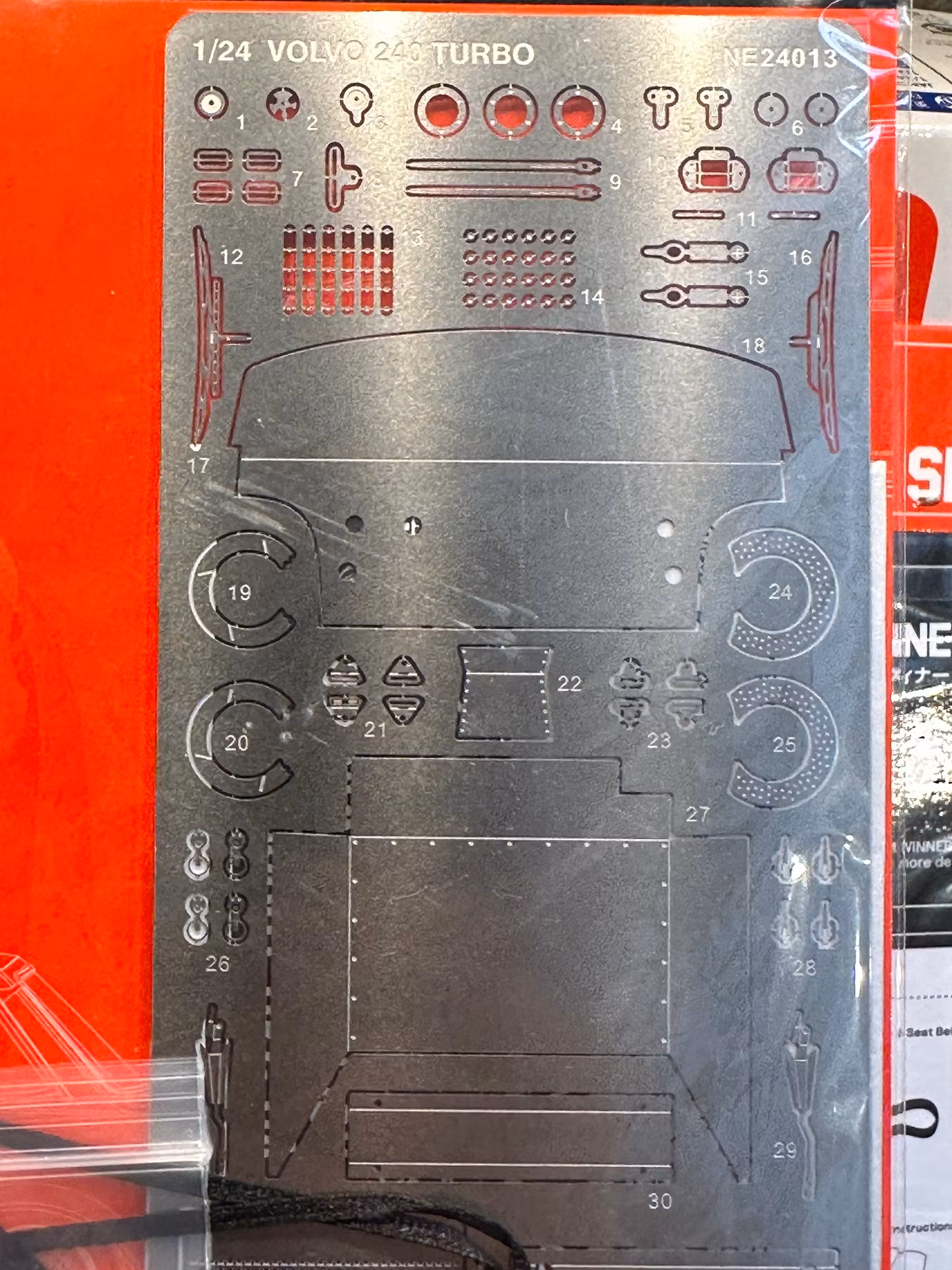 Skala 1/24 Detail up parts series VOLVO 240 TURBO '86 ETCC Hockenheim fr BEEMAX