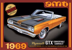 Skala 1/25 1969 Plymouth GTX Convertible 2T fr AMT