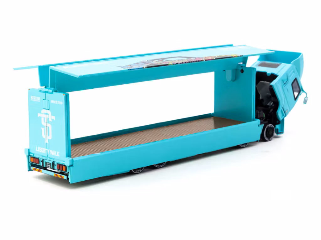 Skala 1/64 Mitsubishi Fuso Super Great - Liberty Walk LB-TRUCKS fr Tarmac Works T64T-TL001