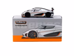 Skala 1/64 Koenigsegg Agera RS Moon Silver / Black fr Tarmac Works