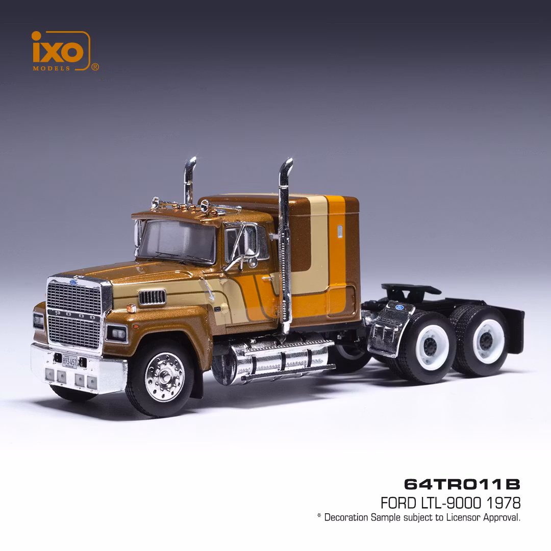 Skala 1/64 Ford LTL-9000 1978 Brown/beige/orange fr IXO Models