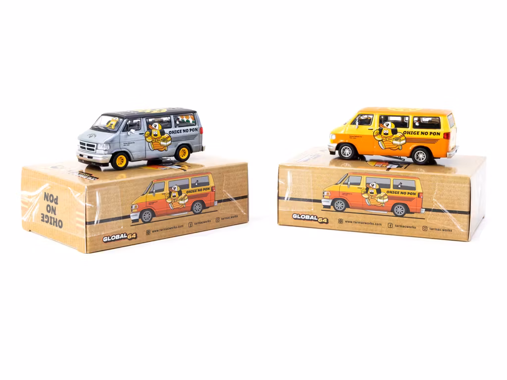 Skala 1/64 Dodge Van "OHIGE no PON" Delivery Van fr TARMAC Works
