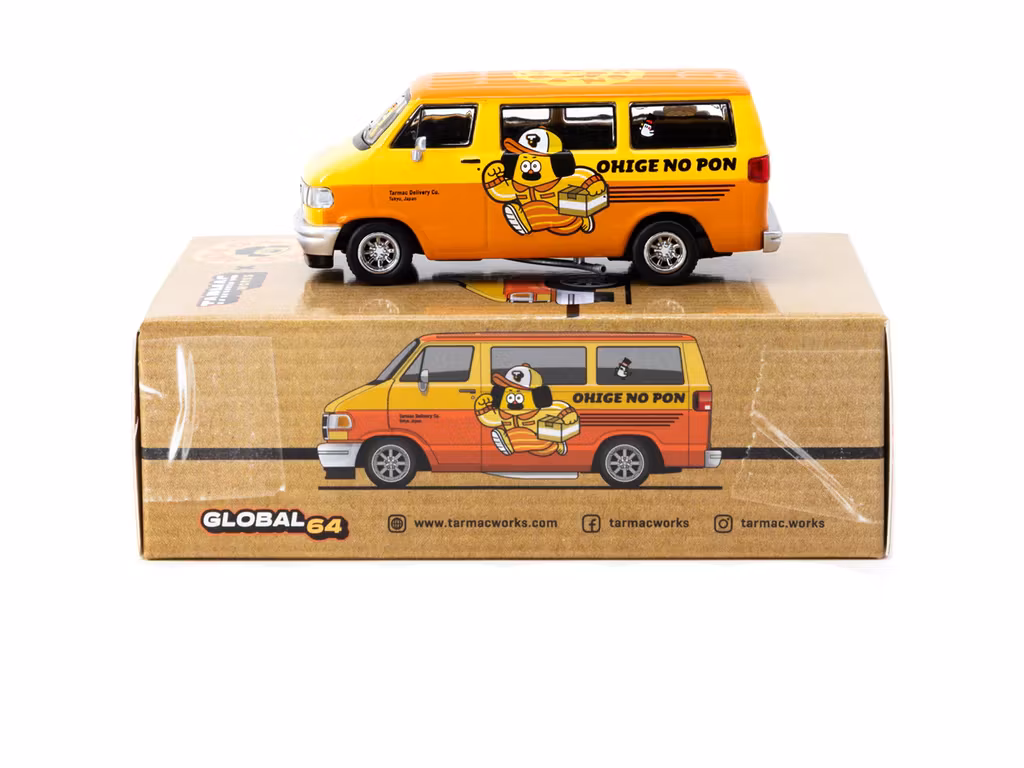 Skala 1/64 Dodge Van "OHIGE no PON" Delivery Van fr TARMAC Works