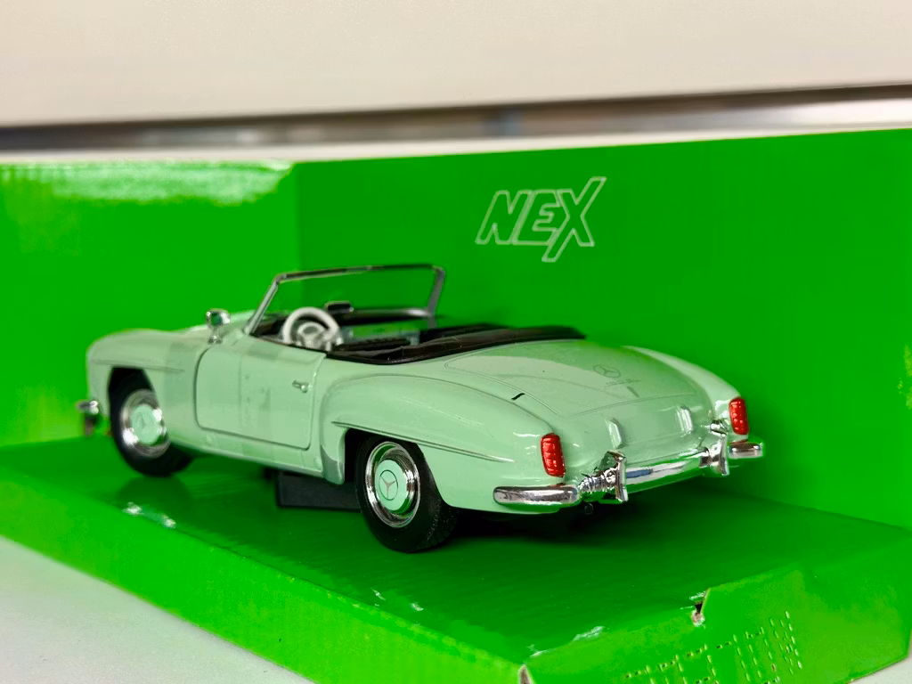 Skala 1/24 Mercedes-Benz 190 SL 1955' Mint Green fr Nex models / Welly