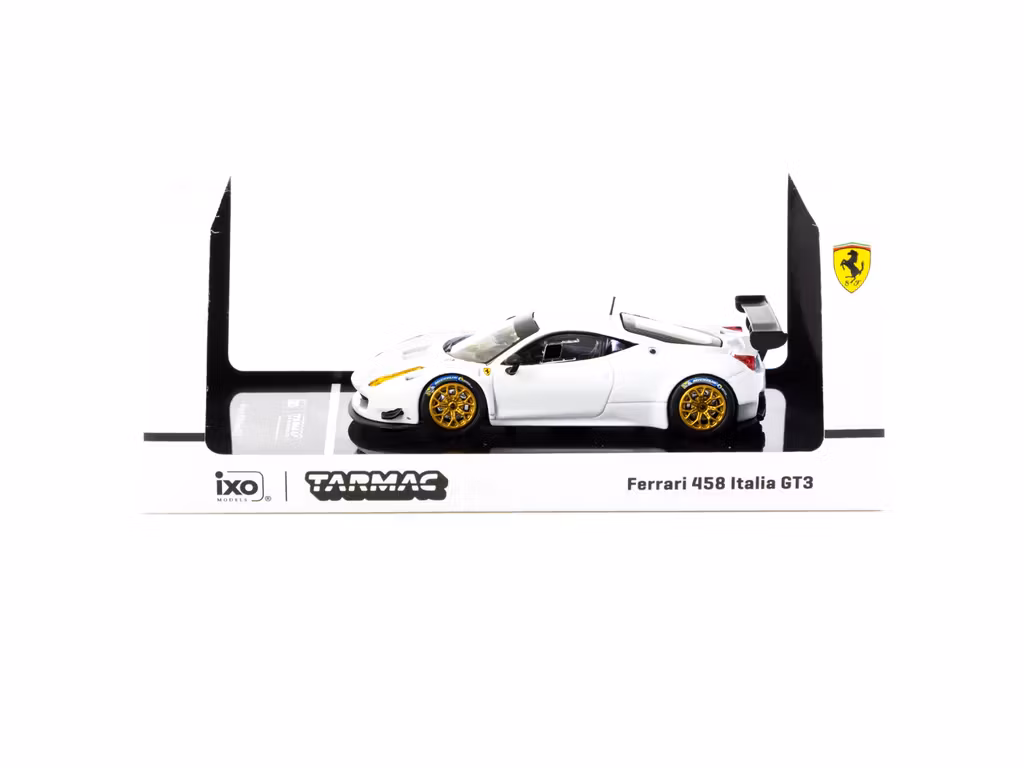 Skala 1/64 Ferrari 458 Italia GT3 White fr TARMAC Works