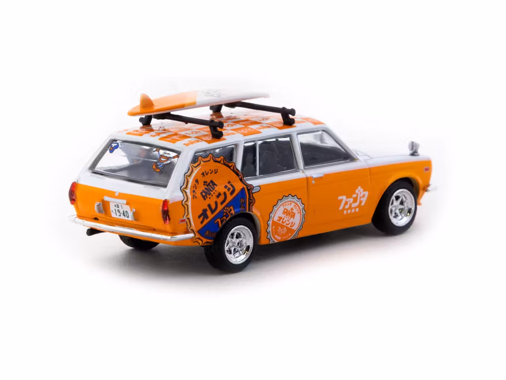 Skala 1/64 Datsun Bluebird 510 Wagon "FANTA" fr Tarmac Works