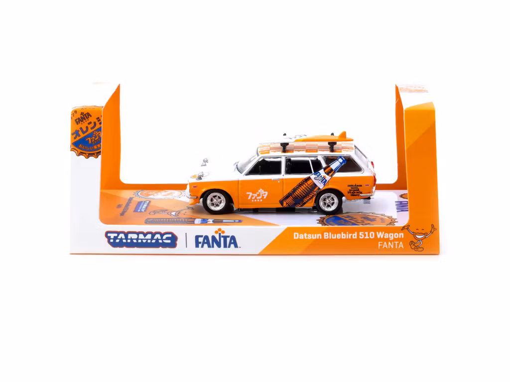 Skala 1/64 Datsun Bluebird 510 Wagon "FANTA" fr Tarmac Works