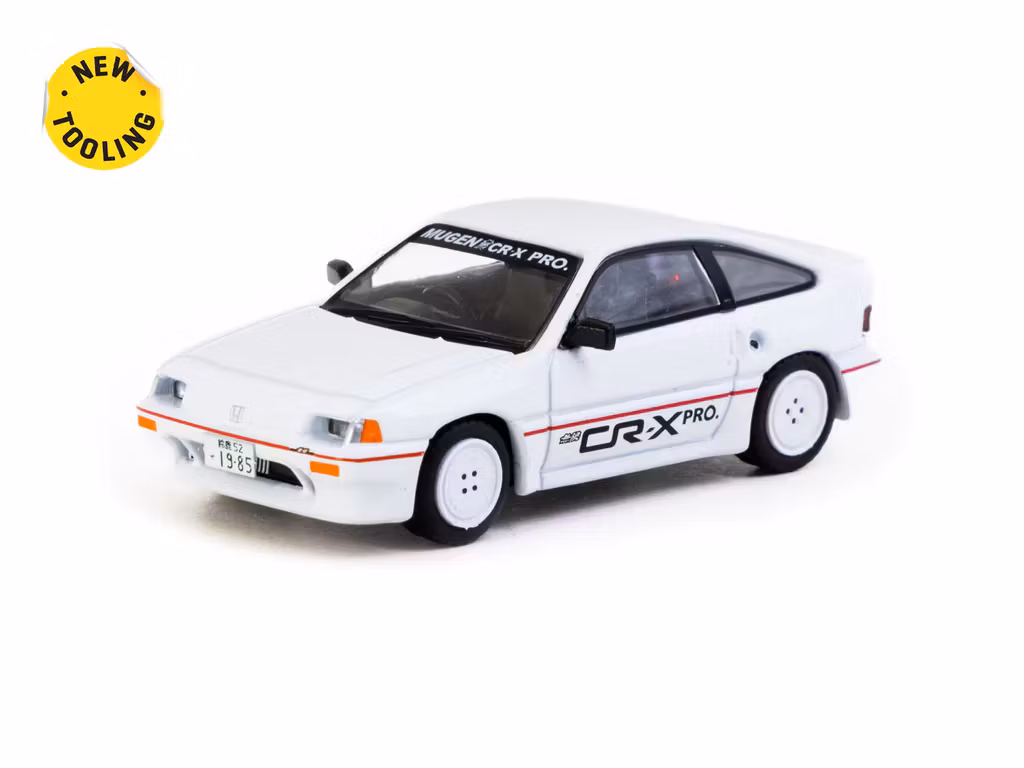 Skala 1/64 Honda Ballade Sports MUGEN CR-X PRO White fr Tarmac Works