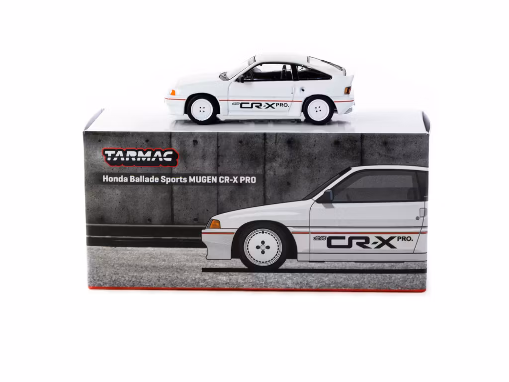 Skala 1/64 Honda Ballade Sports MUGEN CR-X PRO White fr Tarmac Works