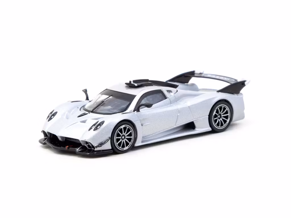 Skala 1/64 Pagani Huayra R Satin Silver fr Tarmac Works