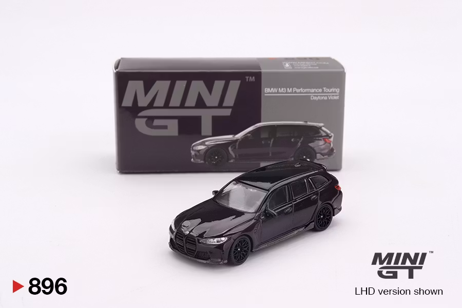 Skala 1/64 BMW M3 M Performance Touring Daytona Violet fr MINI GT (896)