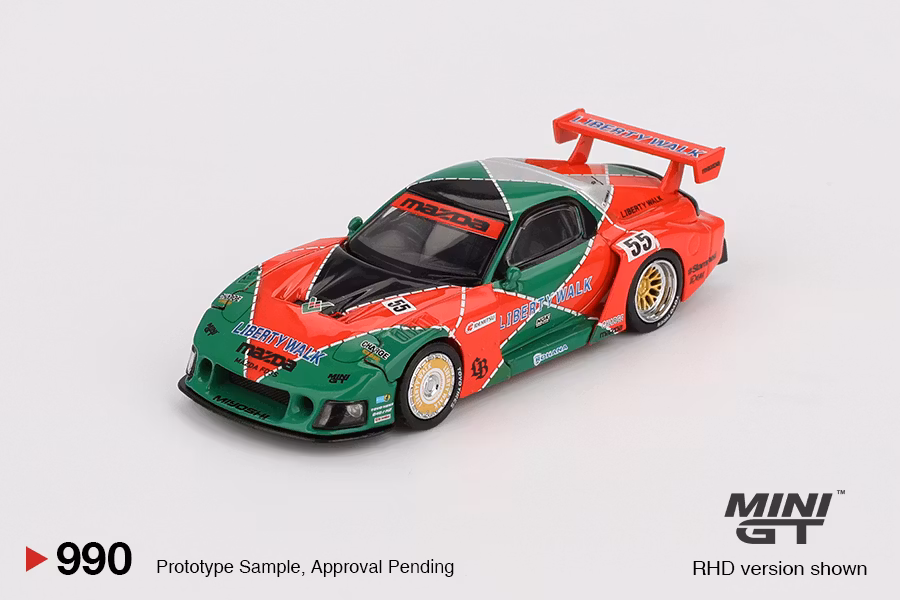 Skala 1/64 Mazda RX-7 LB-Super Silhouette 787B fr MINI GT (GT990)
