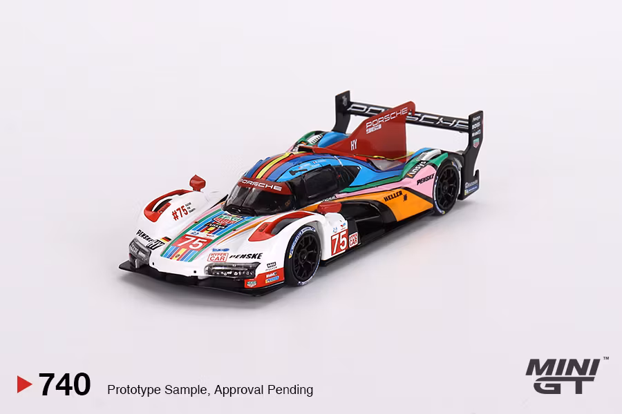 Skala 1/64 Porsche 963 #75 Porsche Penske Motorsport 2023 24 Hrs of Le Mans fr MINI GT (GT740)